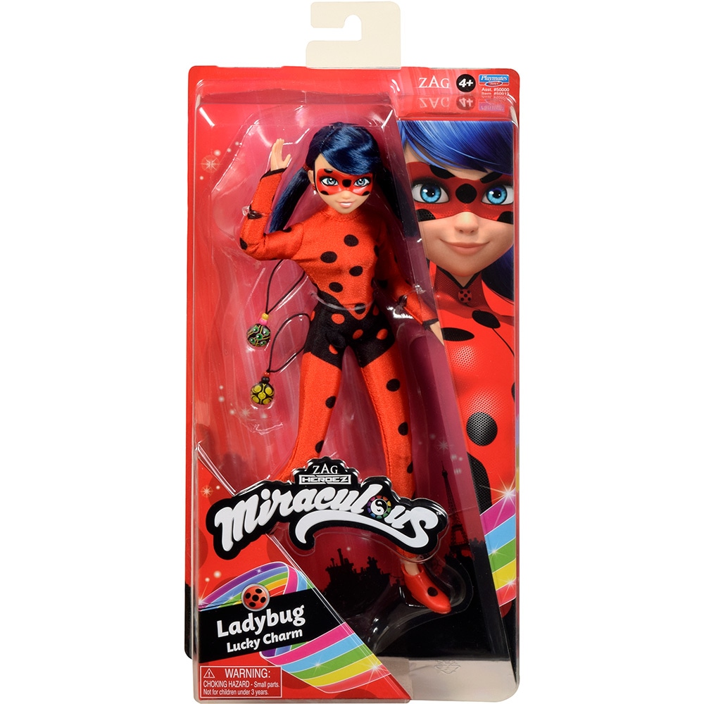 Papusa MIRACULOUS Lucky Charm MLB50012O, 4 ani+, rosu-albastru
