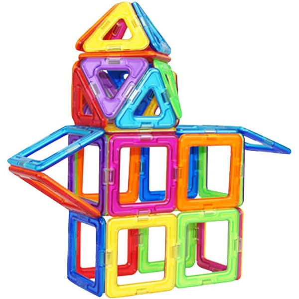 Joc constructie magnetic MAGPLAYER MPB-46, 3 ani+, 46 piese