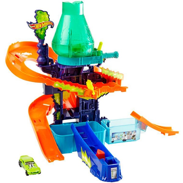 Masinuta cu circuit HOT WHEELS Laboratorul Stiintific MTCCP76, 4 ani+, multicolor