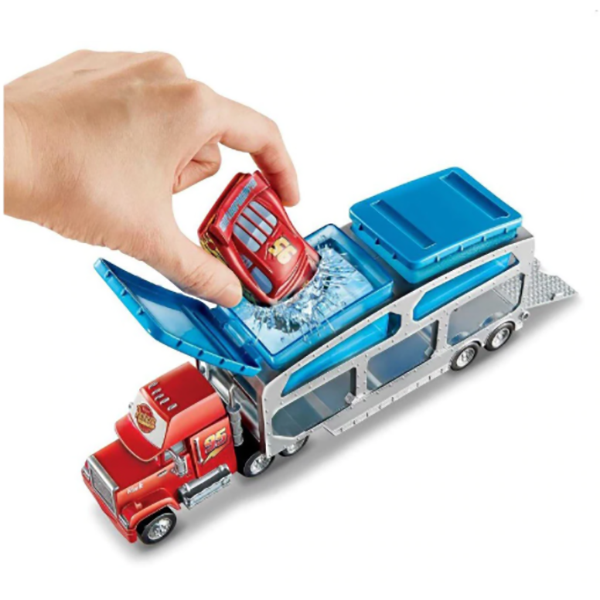 Set CARS Mack Dip & Dunk Trailer Play MTCKD34, 4 ani+, rosu-gri