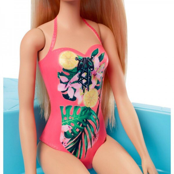 Papusa BARBIE Cu piscina MTGHL91, 3 ani+, multicolor