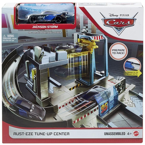 Set CARS Centrul lui Rust-eze MTGJW43, 4 ani+, gri-albastru deschis