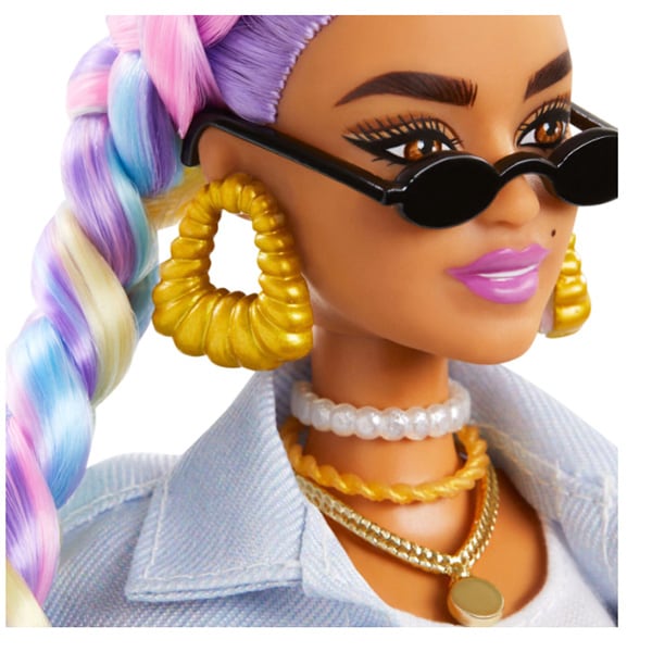 Papusa BARBIE Extra Style MTGRN29, 3 ani+, multicolor