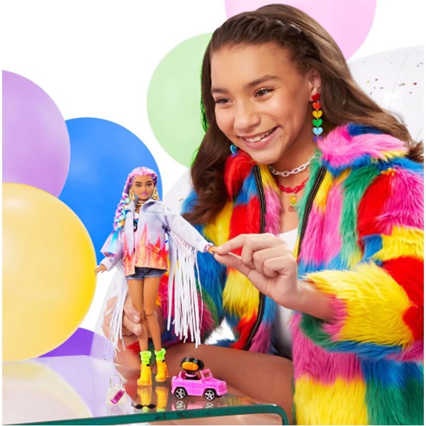Papusa BARBIE Extra Style MTGRN29, 3 ani+, multicolor