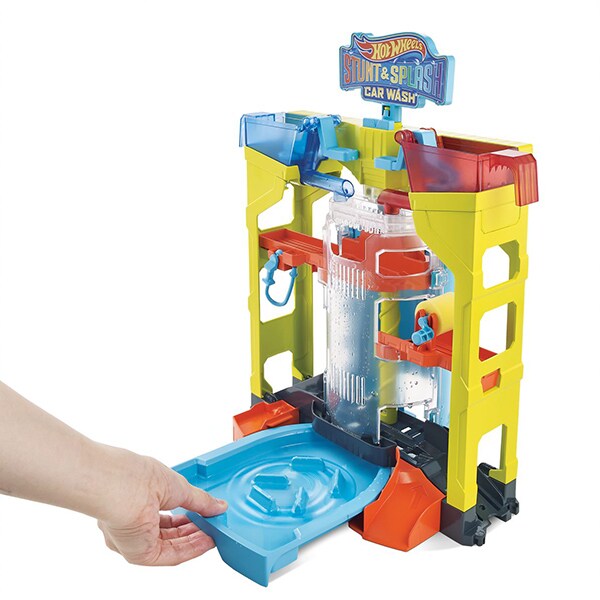 Circuit HOT WHEELS Stunt Splash Car Wash MTGRW37, 4-8 ani, multicolor