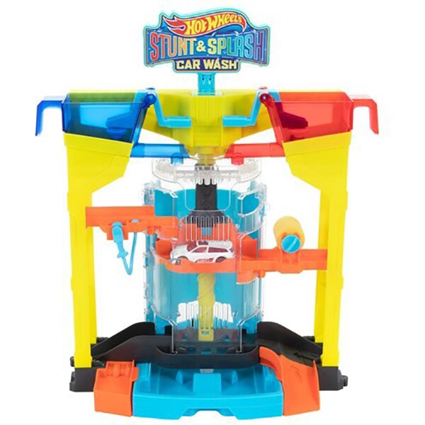 Circuit HOT WHEELS Stunt Splash Car Wash MTGRW37, 4-8 ani, multicolor