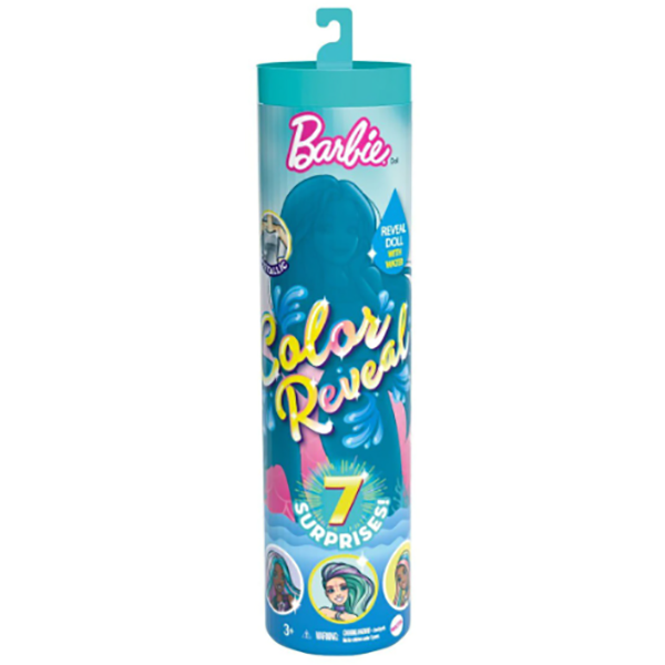 Papusa BARBIE Color Reveal - Sirene MTGTP43, 3 ani+, multicolor