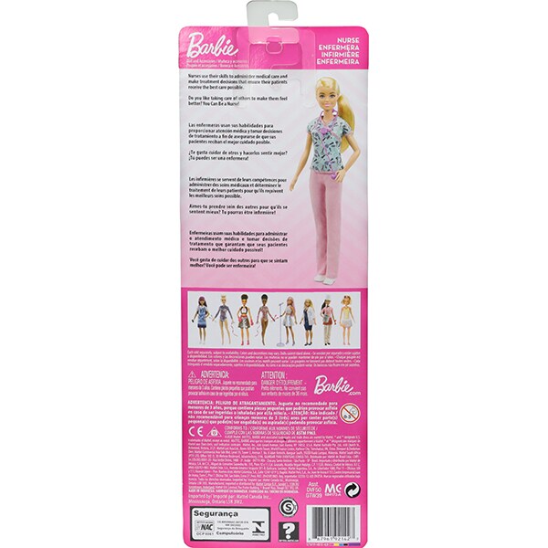 Papusa BARBIE You can be - Asistenta medicala MTGTW39O, 3 ani+, multicolor