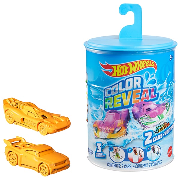 Set masinute HOT WHEELS Culori rchimbatoare MTHBN63O, 3 ani+, multicolor