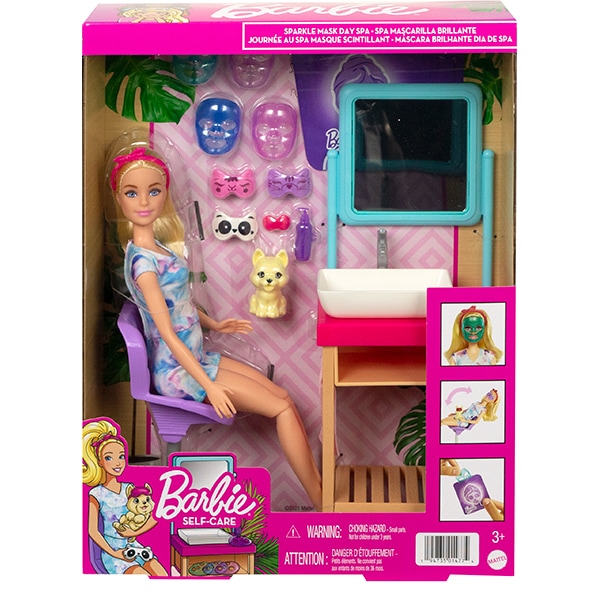 Papusa BARBIE Salonul de cosmetica MTHCM82O, 3 ani+, multicolor