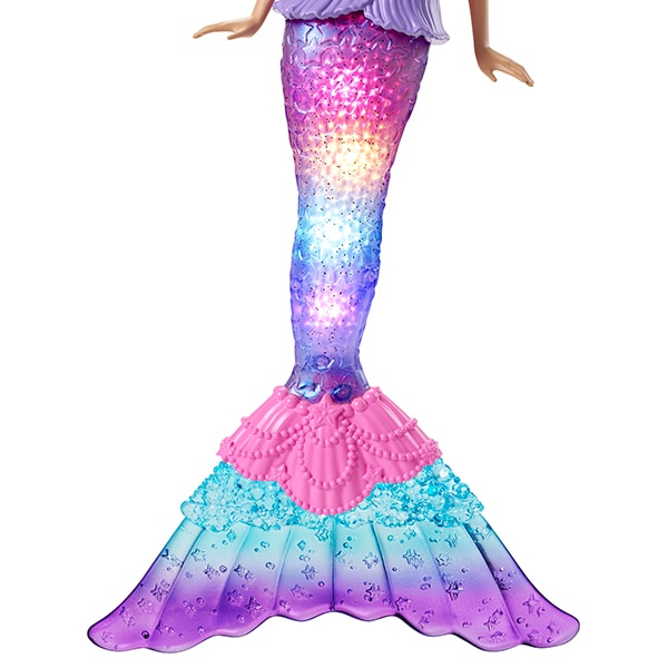 Papusa BARBIE Dreamtopia Sirena cu lumini MTHDJ36O, 3 ani+, multicolor