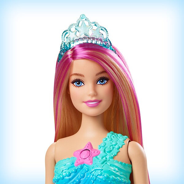 Papusa BARBIE Dreamtopia Sirena cu lumini MTHDJ36O, 3 ani+, multicolor