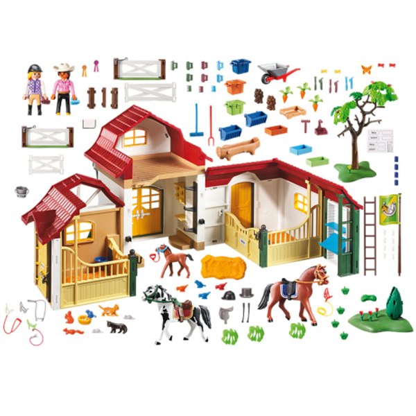 Set figurine PLAYMOBIL Country - Ferma calutilor PM6926, 5 ani+, multicolor