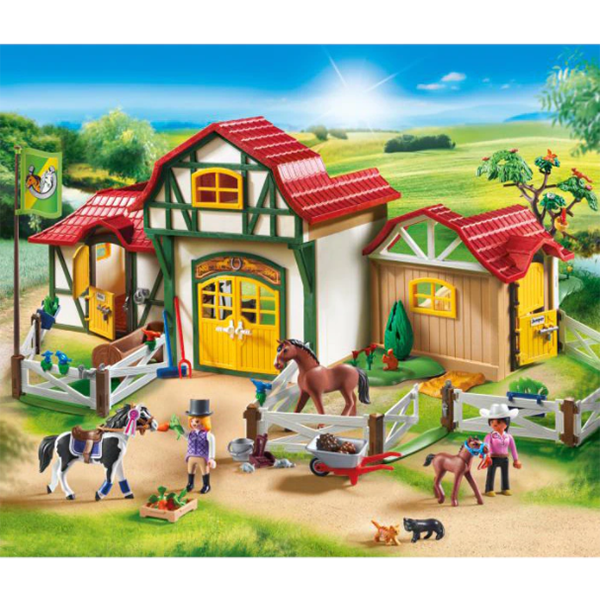 Set figurine PLAYMOBIL Country - Ferma calutilor PM6926, 5 ani+, multicolor
