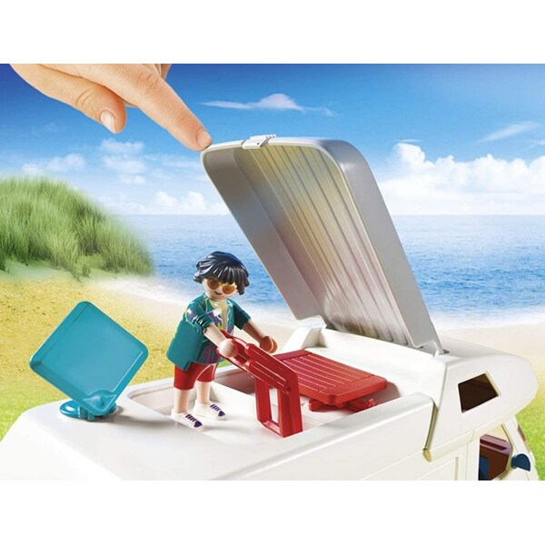 Set figurine PLAYMOBIL Family Fun - Rulota camping PM70088, 4 ani+, multicolor