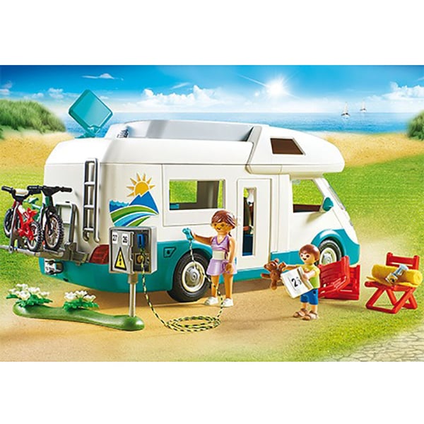 Set figurine PLAYMOBIL Family Fun - Rulota camping PM70088, 4 ani+, multicolor