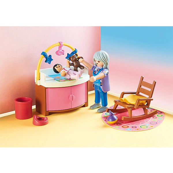 Set figurine PLAYMOBIL Dollhouse - Camera fetitei PM70210, 4 ani+, multicolor