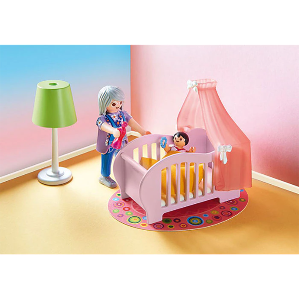 Set figurine PLAYMOBIL Dollhouse - Camera fetitei PM70210, 4 ani+, multicolor