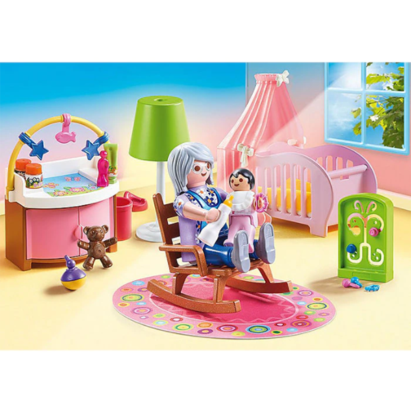 Set figurine PLAYMOBIL Dollhouse - Camera fetitei PM70210, 4 ani+, multicolor
