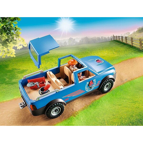 Set figurine PLAYMOBIL Country - Masina pentru potcovire cai PM70518, 4 ani+, multicolor
