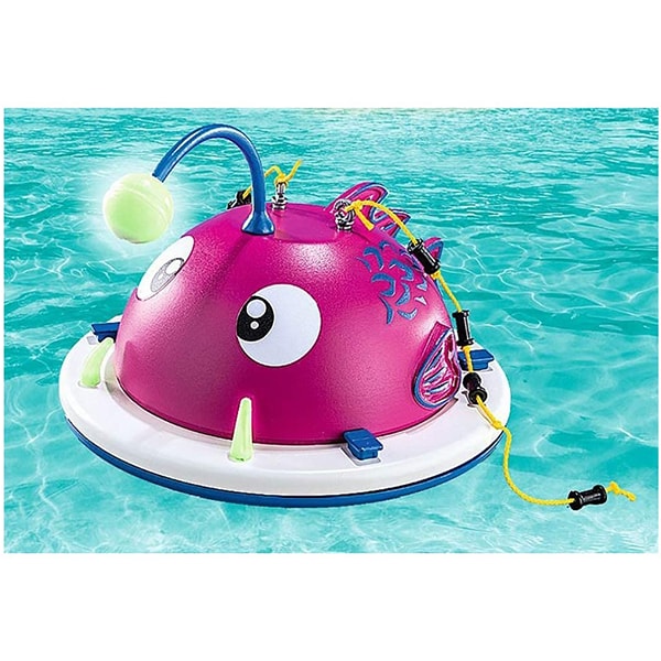 Set figurine PLAYMOBIL Family Fun - Insula pentru sarituri in apa PM70613, 4 ani+, multicolor
