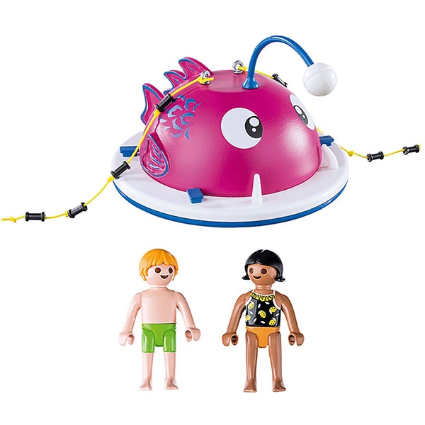 Set figurine PLAYMOBIL Family Fun - Insula pentru sarituri in apa PM70613, 4 ani+, multicolor