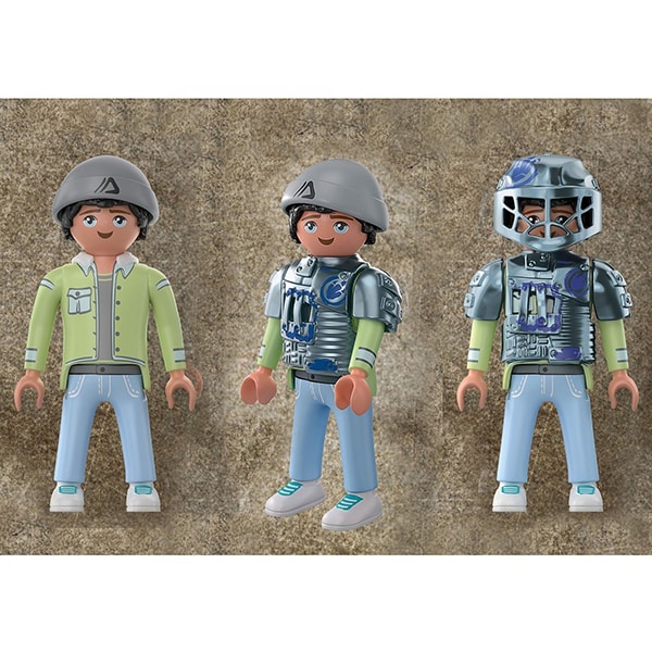 Set figurine PLAYMOBIL Dino Rise - Saichania Invazia robotilor PM70626, 5 ani+, multicolor