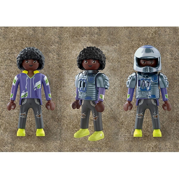 Set figurine PLAYMOBIL Dino Rise - Triceratops Batalia pentru piatra legendara PM70627, 5 ani+, multicolor