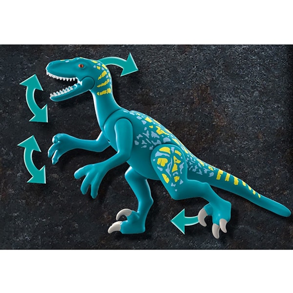 Set figurine PLAYMOBIL Dino Rise - Deinonychus Gata de lupta PM70629, 5 ani+, multicolor