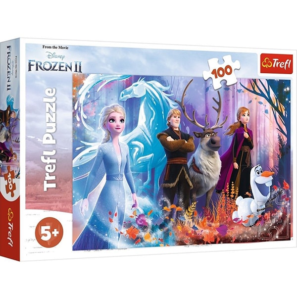Puzzle TREFL Frozen II - Lumea magica 16366, 5 ani+, 100 piese 