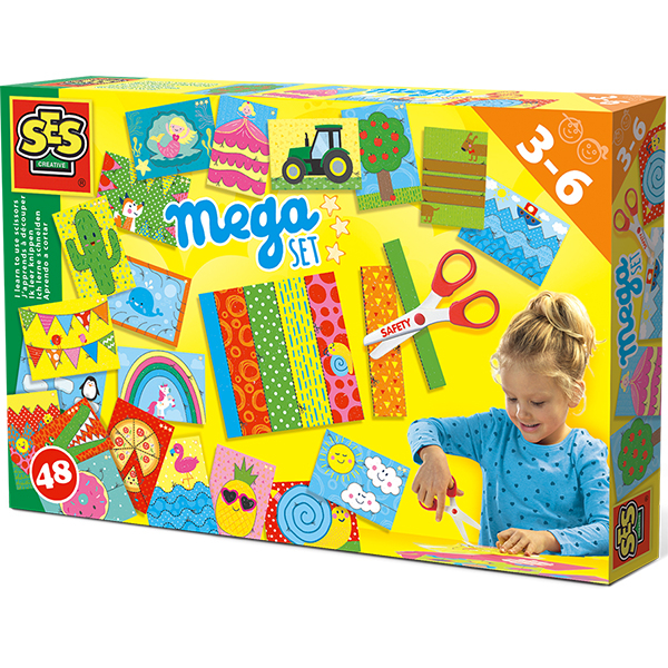 Set de indemanare SES I learn to use scissors S14617, 3 ani+, multicolor