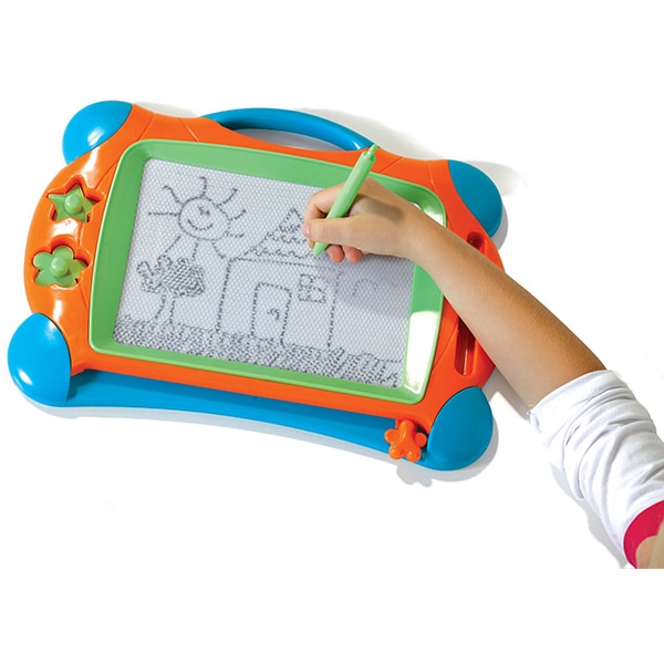 Tabla magnetica de desenat SES Magnetic drawing board S14646, 3 ani+, multicolor