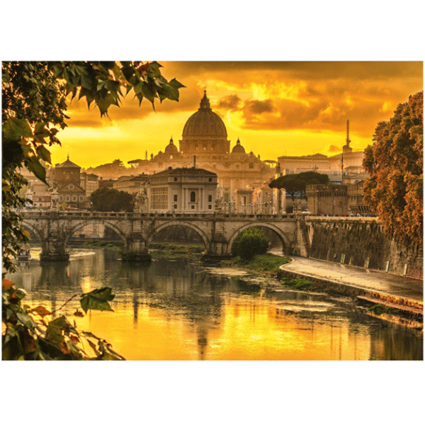 Puzzle SCHMIDT Golden light over Rome SSP-58393, 12 ani+, 1000 piese 