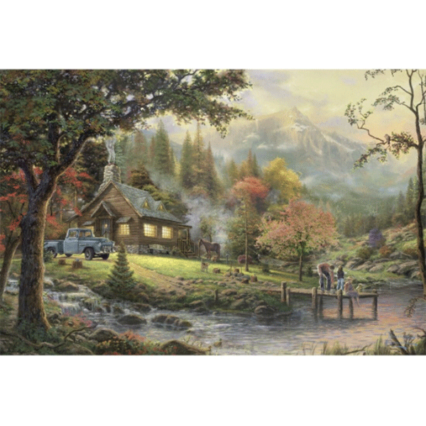 Puzzle SCHMIDT Thomas Kinkade - Momente de pace SSP-58465, 12 ani+, 500 piese 