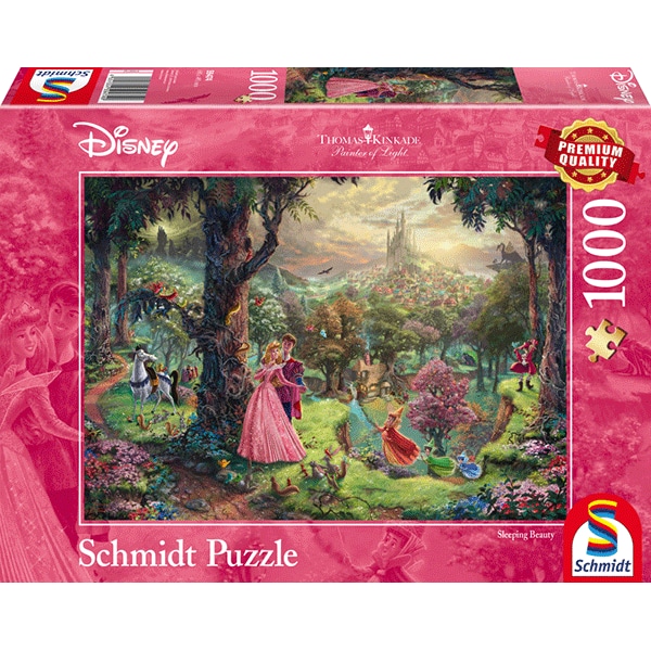 Puzzle SCHMIDT Thomas Kinkade - Frumoasa din padurea adormita SSP-59474, 12 ani+, 1000 piese