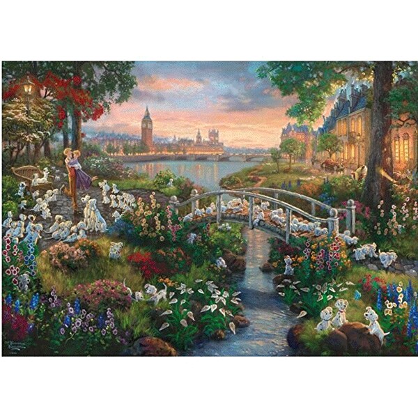 Puzzle SCHMIDT Thomas Kinkade - 101 Dalmatieni SSP-59489, 12 ani+, 1000 piese 