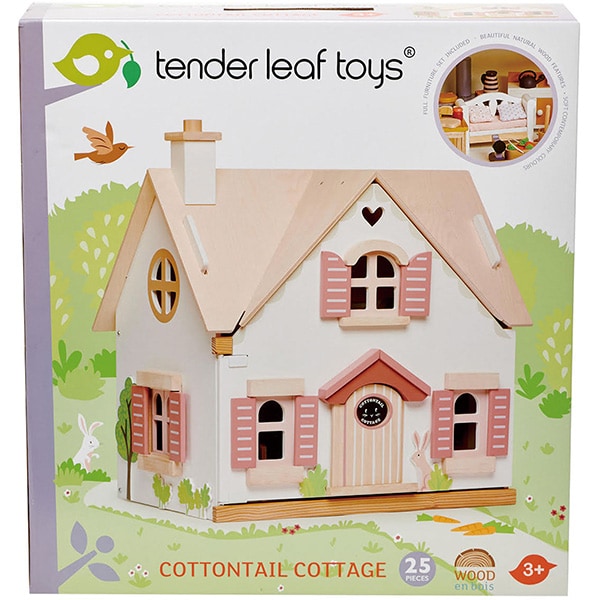 Casuta de papusi TENDER LEAF Cottontail Cottage TL8123, 3 ani+, multicolor 