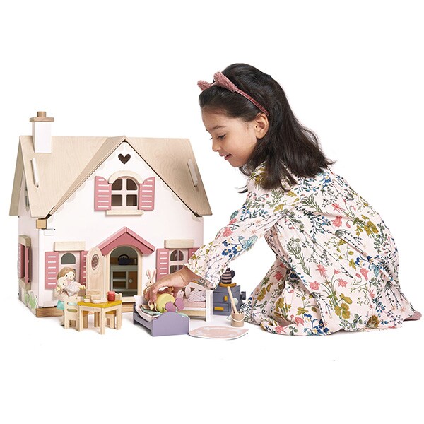 Casuta de papusi TENDER LEAF Cottontail Cottage TL8123, 3 ani+, multicolor 