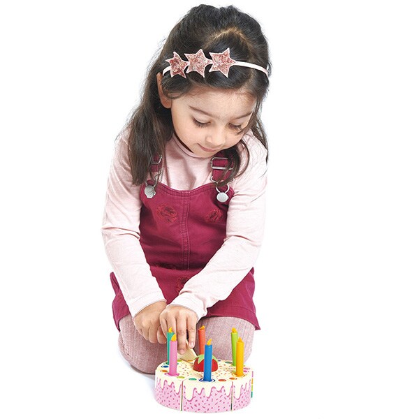 Jucarie de rol TENDER LEAF Tort aniversar curcubeu TL8282, 3 ani+, multicolor