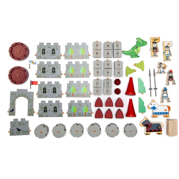 Joc constructie TENDER LEAF Castelul dragonului TL8322, 3 ani+, 59 piese