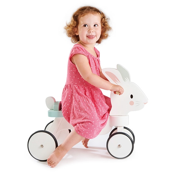 Tricicleta fara pedale TENDER LEAF TL8591, 18 luni+, alb-bleu