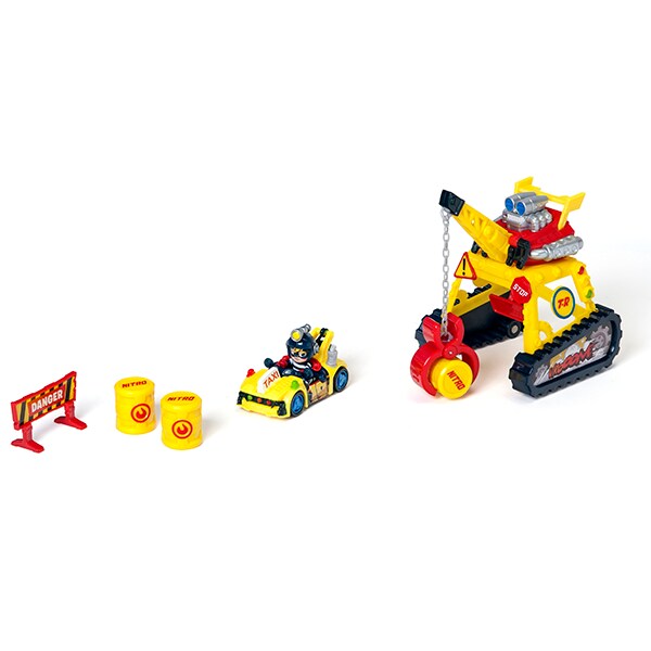 Set masinuta T-RACERS Turbo Crane TR9002O, 4 ani+, multicolor 