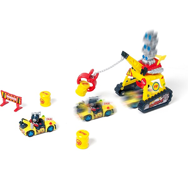 Set masinuta T-RACERS Turbo Crane TR9002O, 4 ani+, multicolor 