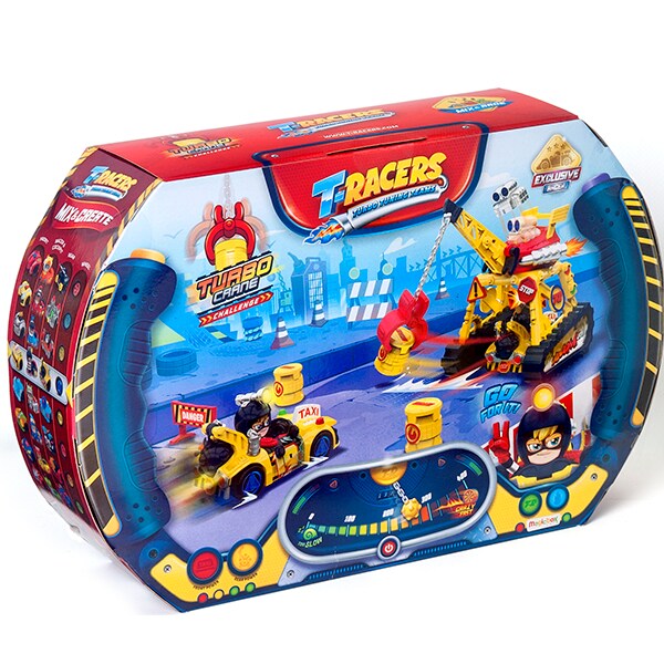 Set masinuta T-RACERS Turbo Crane TR9002O, 4 ani+, multicolor 