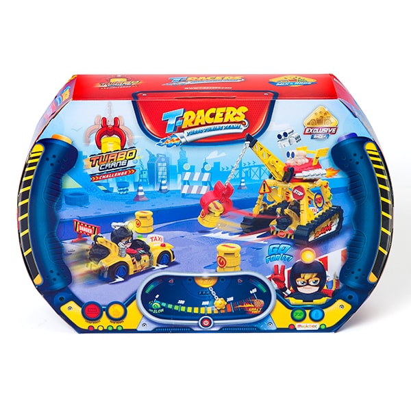 Set masinuta T-RACERS Turbo Crane TR9002O, 4 ani+, multicolor 