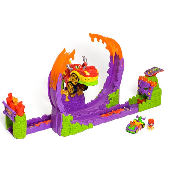 Set masinuta T-RACERS Cursa dragonului TR9004O, 4 ani+, multicolor