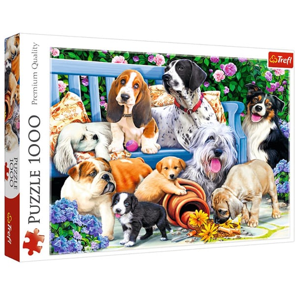 Puzzle TREFL Caini in gradina 10556, 12 ani+, 1000 piese