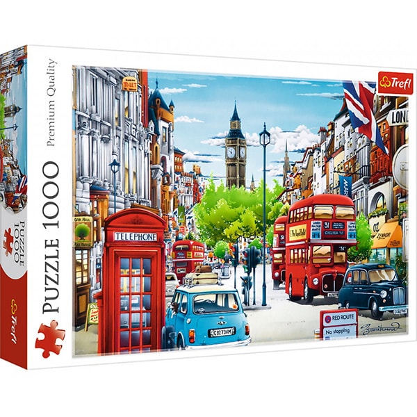 Puzzle TREFL Strada in Londra 10557, 12 ani+, 1000 piese