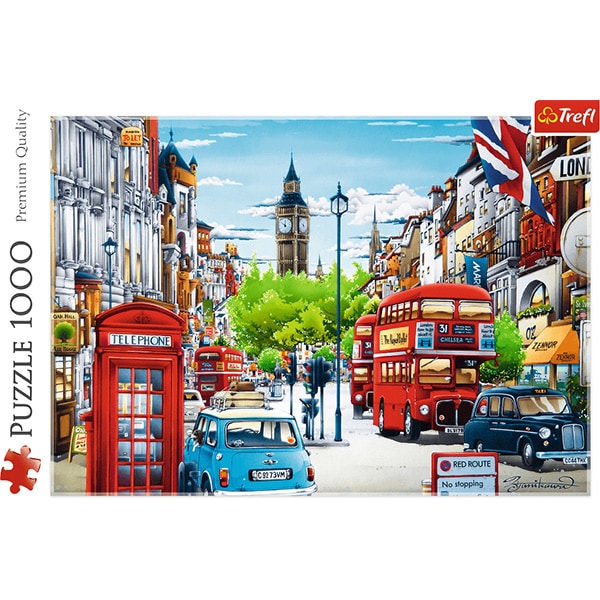 Puzzle TREFL Strada in Londra 10557, 12 ani+, 1000 piese