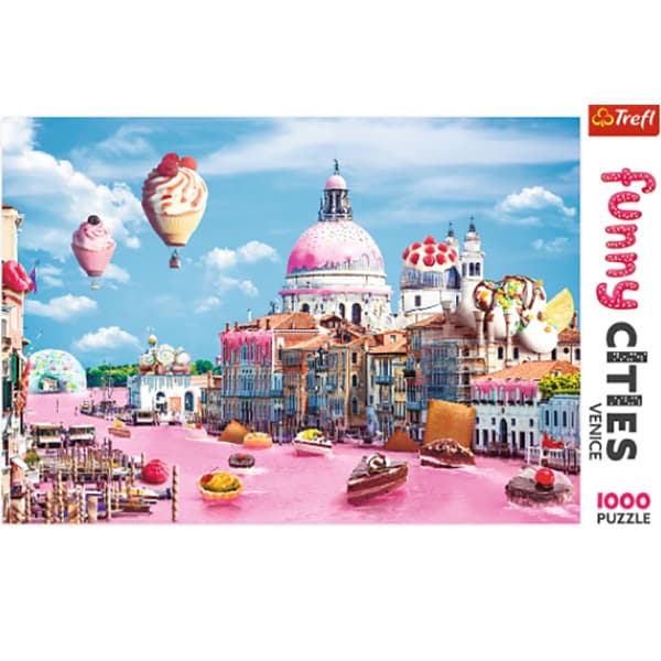 Puzzle TREFL Prajiturele la Venetia 10598, 12 ani+, 1000 piese